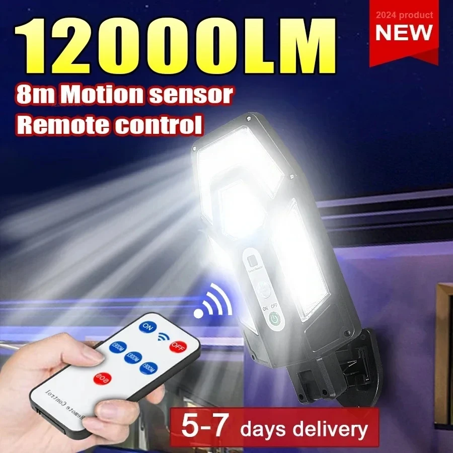 Smart Garden Light - Mocna lampa solarna ścienna 12000LM z