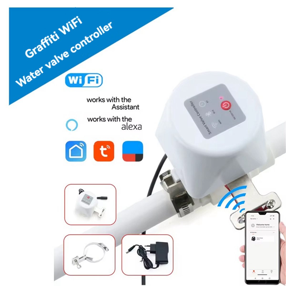 Sterownik zaworu WiFi SWXF Tuy – Smart Garden Valve recenzja i cena