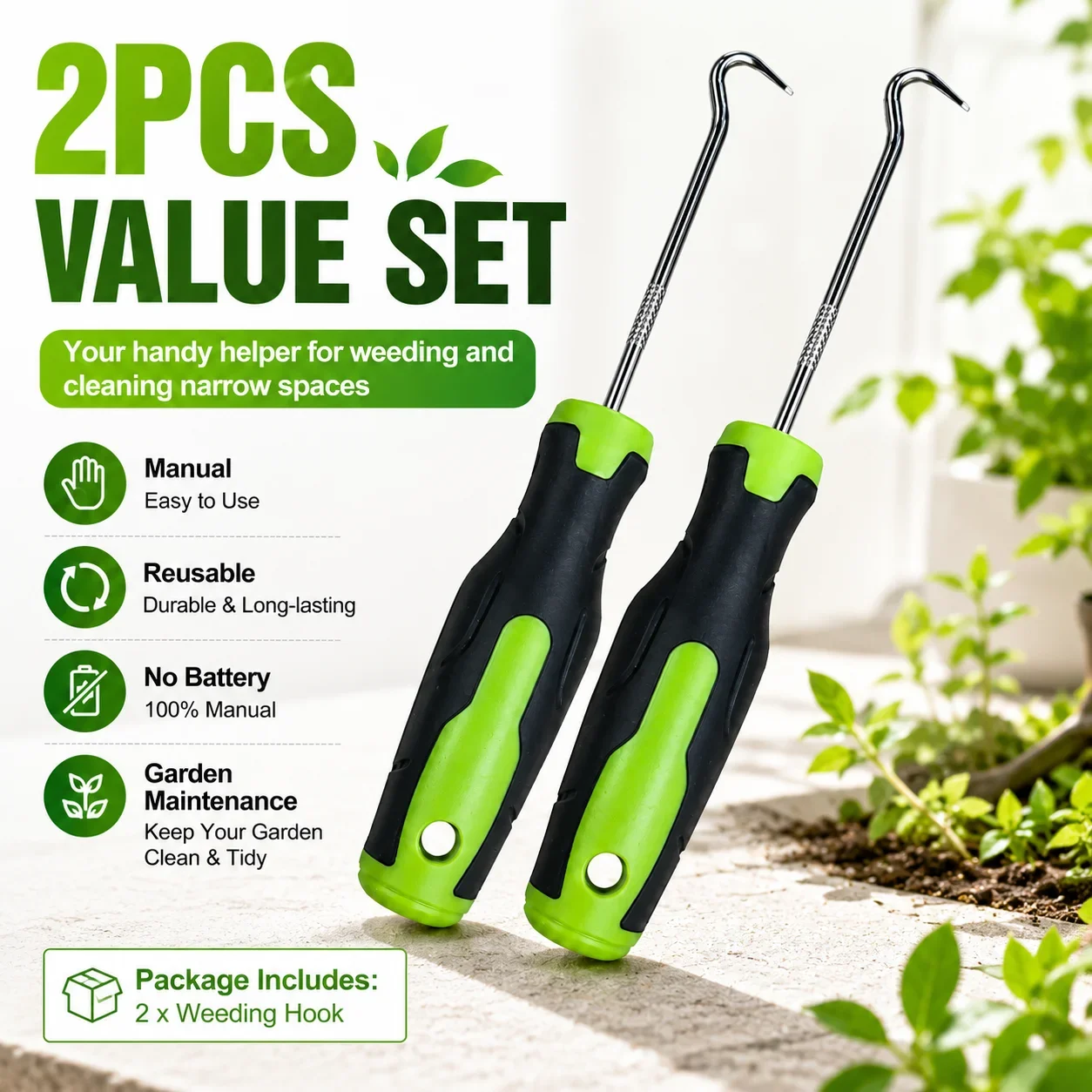 2 szt. Ręczny hak do usuwania  – Smart Garden Edging recenzja i cena