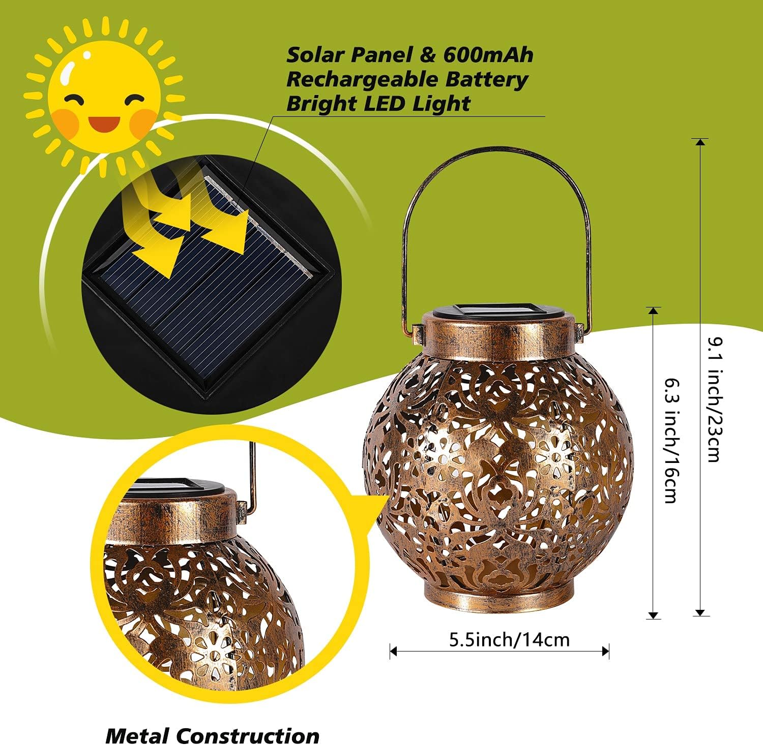 1-6 SZT. Marokańskie Lampiony  – Smart Garden Light recenzja i cena