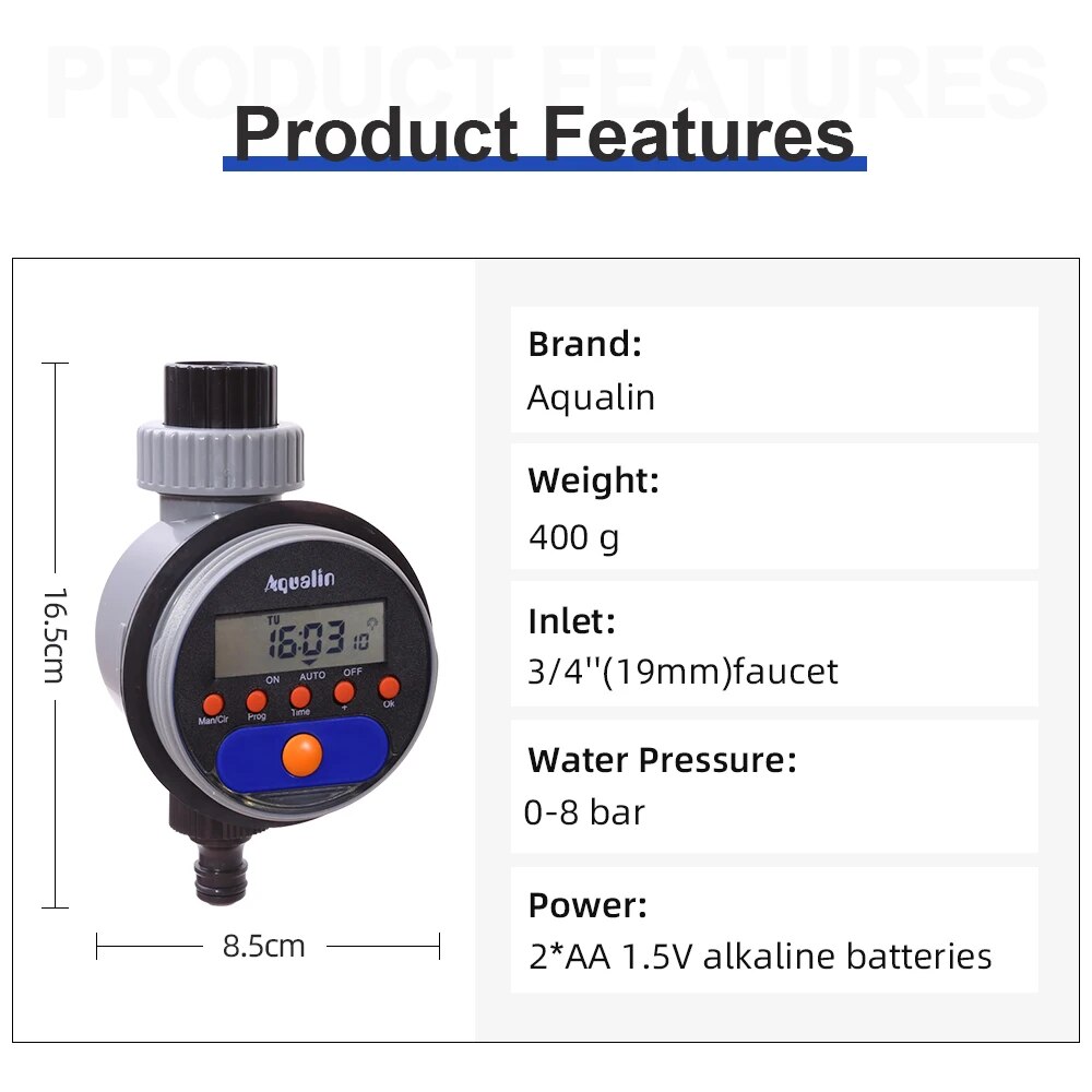 Automatyczny wyświetlacz LCD P – Smart Garden Valve recenzja i cena